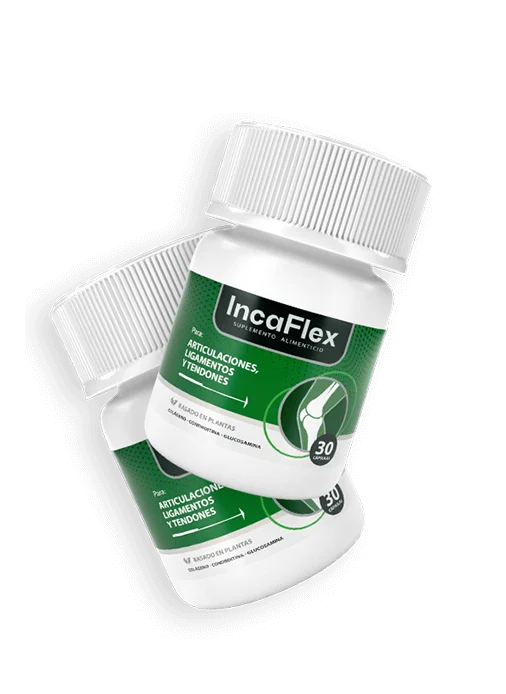 Frasco de IncaFlex con 30 cápsulas para las articulaciones
